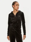 Bluzy damskie - Juicy Couture Bluza Madison JCWA122001 Czarny Slim Fit - miniaturka - grafika 1