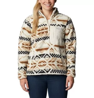 Swetry damskie - Columbia Damski sweter polarowy z zamkiem 1/4, kredowy szpic, kredowy, XS - grafika 1