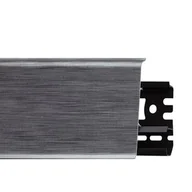Listwy przypodłogowe - Arbiton Listwa przypodłogowa INDO 70 mm aluminium - miniaturka - grafika 1
