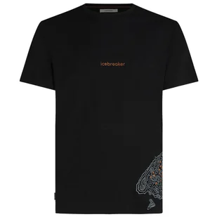 Koszulka męska Icebreaker Men Merino 150 Tech Lite SS Tee 30th Anniversary Rozmiar: M / Kolor: czarny - Koszulki sportowe męskie - miniaturka - grafika 1