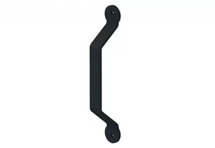 Uchwyt metalowy wypukły trapezowy do drzwi w systemie Mantion Roc Design (wym. 255x35x43 mm), czarny mat - Zawiasy, okucia i inne akcesoria - miniaturka - grafika 1