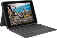 Etui do tabletów - Etui na klawiaturę Logitech Rugged Folio do Apple iPad 10.2" 7th 8th 9th Gen DEU Graphite (920-009313) - miniaturka - grafika 1