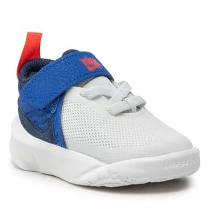 Buty dla chłopców - Buty Nike - Team Hustle D 10 CW6737 103 Summit White/Midnight/Navy - grafika 1