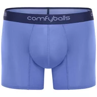 Bielizna sportowa męska - COMFYBALLS Bokserki do biegania LONG PERFORMANCE SUPERLIGHT ocean blue - miniaturka - grafika 1