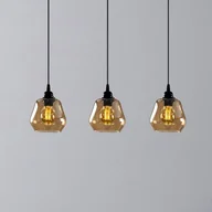 Lampy sufitowe - Opviq Lampa wisząca Gold 032, złoty-przezroczysty, szkło 3-punktowa - miniaturka - grafika 1