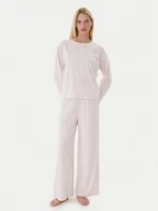 Piżamy damskie - Tommy Hilfiger Piżama UW0UW06077 Różowy Relaxed Fit - miniaturka - grafika 1