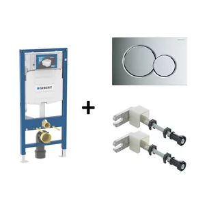 Geberit Duofix Zestaw Stelaż do WC + wsporniki + mata + przycisk Sigma01 chrom połysk 111.320.00.5+111.815.00.1+115.770.21.5 - Stelaże i zestawy podtynkowe do WC - miniaturka - grafika 1