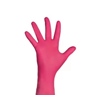 Rękawiczki jednorazowe - Rękawiczki Nitrylowe Różowe 100 Sztuk Rozmiar: M - miniaturka - grafika 1
