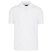 Koszulki męskie - Wojas Białe Polo Męskie Bawełniane Basic - wojas - miniaturka - grafika 1