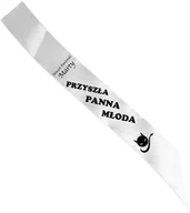 Wieczór panieński i kawalerski - Szarfa personalizowana z imieniem na Wieczór Panieński - 140 cm - 1 szt. - miniaturka - grafika 1