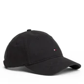 Czapki damskie - Czapka z daszkiem Tommy Hilfiger Th Flag Soft 6 Panel AW0AW17781 Czarny - miniaturka - grafika 1