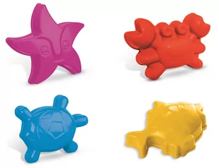 Mondo Foremki Do Piasku Zwierzęta Morskie 4 Szt. - Zabawki do piasku - miniaturka - grafika 1