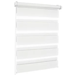 Roleta dzień i noc SMILE 90 x 150 cm kol. 01 śnieżny puch - Rolety - miniaturka - grafika 1