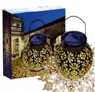 Lampy ogrodowe - Latarenka Solarna Ażurowa Lampion Marokański LED - miniaturka - grafika 1