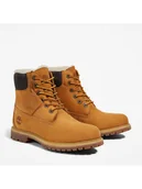 Botki damskie - Timberland Skórzane botki "Premium 6" w kolorze jasnobrązowym - miniaturka - grafika 1