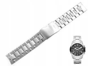 Bransoleta Fossil Grant FS4736 FS4735 FS4813 FS4812 srebrna oryginał - Akcesoria do zegarków - miniaturka - grafika 1