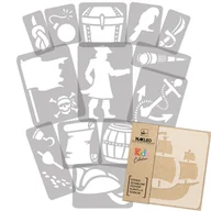 Szablony malarskie - szablon malarski wielokrotny (14 szt.) // ŚWIAT PIRATÓW - miniaturka - grafika 1