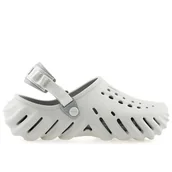 Klapki i japonki damskie - Klapki Crocs X-Echo Clog 207937-1FT - szare - miniaturka - grafika 1