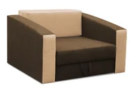 Łóżka dla dzieci i młodzieży - Brązowy fotel rozkładany z funkcją spania E4-R74 - miniaturka - grafika 1