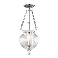 Lampy sufitowe - Elstead Lighting Finsbury Park Pendant Small Polished Nickel FP/P/S POL NCKL Elstead lampa wisząca stylowa FP/P/S POL NCKL ) - miniaturka - grafika 1