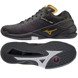 Buty do piłki ręcznej Mizuno Wave Stealth Neo M X1GA200041 czarne czarne - Piłka ręczna - miniaturka - grafika 1