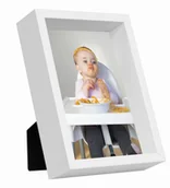 Ramki na zdjęcia - Ramka na zdjęcie box głęboka 13x18 cm  stojąca i wisząca biała BD art - miniaturka - grafika 1