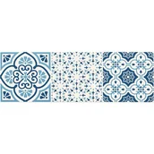 Płytki ceramiczne - Dekor ścienny Avignon cobalt 3 14,8 x 44,8 Gat.1 - miniaturka - grafika 1