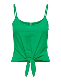 ONLY Kobiety ONLMAY S/L Short Knot Box JRS Top, Kelly Green, XS, zielony (Kelly Green), XS - Koszulki i topy damskie - miniaturka - grafika 1