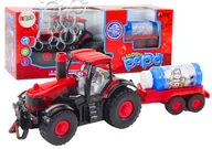 Bańki mydlane - Traktor Na Bańki Mydlane Przyczepa Czujnik Przeszkód Światła Dźwięki - miniaturka - grafika 1