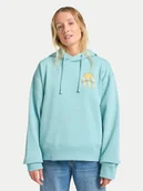 Bluzy damskie - Billabong Bluza Ready And Set EBJSF00184 Turkusowy Loose Fit - miniaturka - grafika 1