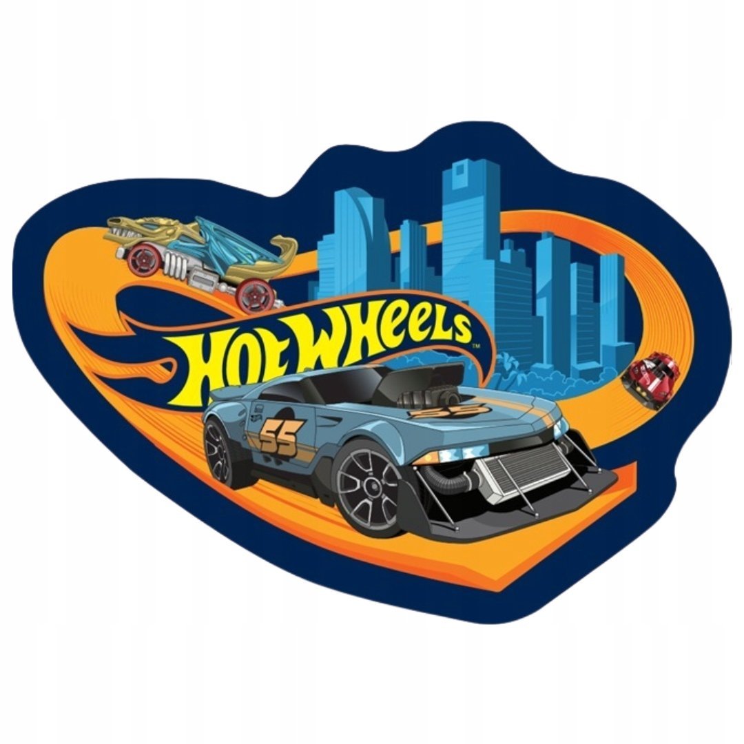 Poduszka Kształtka Hot Wheels Licencyjna Ozdobna z Autem do Pokoju