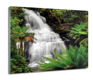 deska splashback szklana Wodospad rośliny 60x52, ArtprintCave - Deski do krojenia - miniaturka - grafika 1