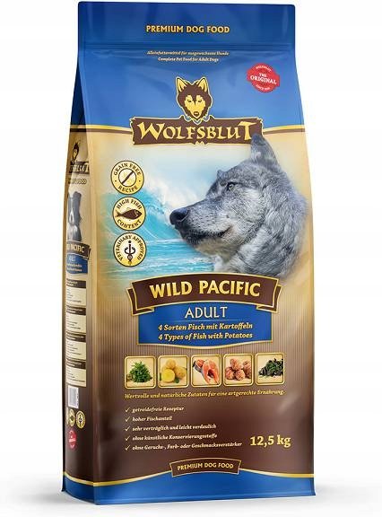 Wolfblut Wild Pacific ryby i ziemniaki 12,5kg