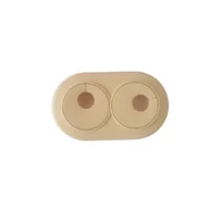 Akcesoria hydrauliczne - Rozeta na podwójne rurki grzejnikowe plastikowa Dąb Ø16 - miniaturka - grafika 1