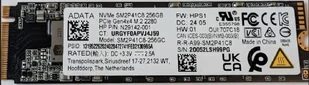 ADATA 256GB NVMe PCIe Gen4x4 M.2 2280 SM2P41C8-256GC - Dyski SSD - miniaturka - grafika 1