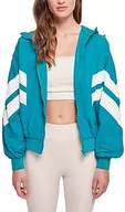 Kurtki damskie - Urban Classics Damska kurtka damska Crinkle Batwing Jacket watergreen/whitesand XXL, Watergreen/biały piasek, XXL - miniaturka - grafika 1