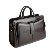 Torebki damskie - 516 Skórzany Damski Kuferek Biznesowy - brąz KEMER - miniaturka - grafika 1