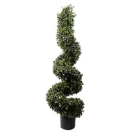 Sztuczne drzewka - Leaf Chronione sztuczne drzewo topiary, 120 cm, spirala bukszpanowa UV - miniaturka - grafika 1