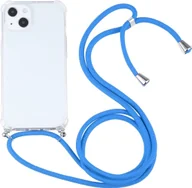 Etui i futerały do telefonów - König Design Etui kompatybilne z Apple iPhone 13 mini Plastikowe etui na telefon komórkowy z łańcuszkiem - Etui na telefon komórkowy Niebieskie - miniaturka - grafika 1