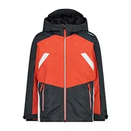 Kurtki i płaszcze dla chłopców - CMP - Kid Jacket Fix Hood, Boy, Titanio-Grenadine, 152 - miniaturka - grafika 1