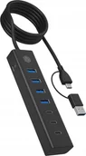 Huby USB - Hub IB-HUB1737-C3 7-Port USB 3.2 Gen 1 Hub, 3x USB Type-C., 4x USB Type-A - miniaturka - grafika 1