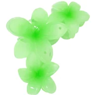 Ozdoby do włosów - Klamra do Włosów Zielona Duża Potrójna Kwiat Plumerii Lekka i Wytrzymała - miniaturka - grafika 1