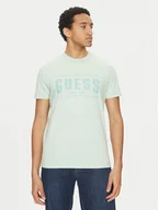 Koszulki męskie - Guess T-Shirt M5GI27 KBW41 Zielony Regular Fit - miniaturka - grafika 1