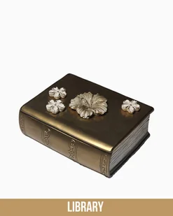 Świeca sojowa w kształcie Księgi - Złota Księga Blasku - 170 ml - Idealna na prezent na dzień nauczyciela - Zapach Biblioteki - Świece - miniaturka - grafika 1