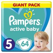 Pampers ACTIVE BABY GIANT PACK PIELUCHY 5 JUNIOR 64SZT