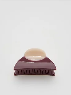 Reserved - Klamra do włosów - bordowy - Ozdoby do włosów - miniaturka - grafika 1