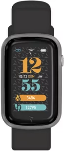 Techmade TM-STEPS-SILBK Steps Czarny - Smartwatch - miniaturka - grafika 1
