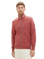 Bluzy męskie - TOM TAILOR Bluza męska, 33764 - Burned Bordeaux Melange, L - miniaturka - grafika 1