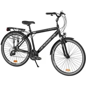 Rowery - Indiana Rower trekkingowy X-Road 1.1 M19 Czarny - miniaturka - grafika 1