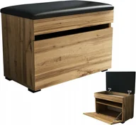 Szafki na buty - Szafka na buty 60 z siedziskiem 60cm dąb wotan 60cm - miniaturka - grafika 1